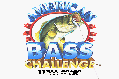 American Bass Challenge title screen for GameBoy Advance